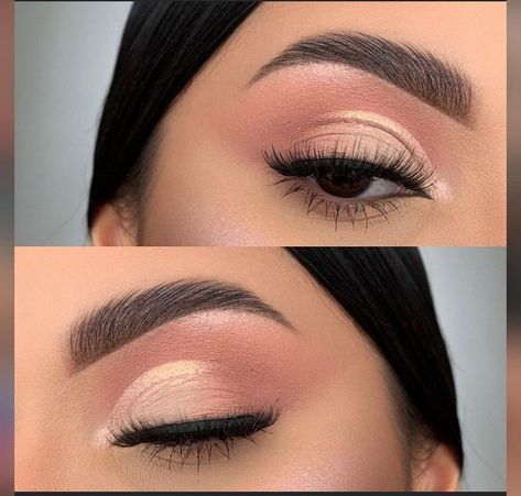 Quinceanera Makeup, Maquillage On Fleek, Prom Eye Makeup, Pink Eye Makeup, Eye Makeup Pictures, Makijaż Smokey Eye, Makeup Eye Looks, Nude Makeup, Women Makeup