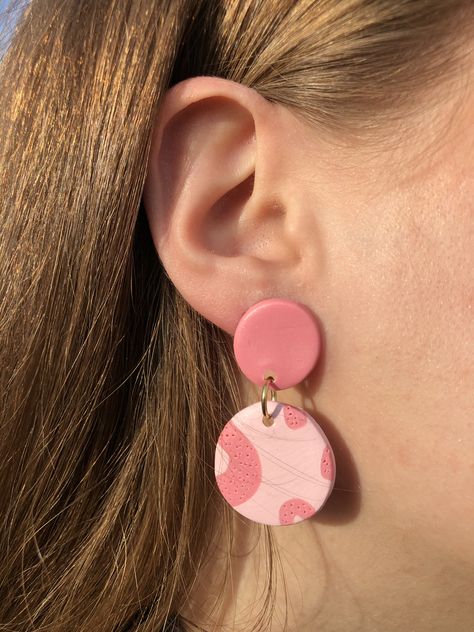 Mouldit Clay Earrings, Earring Polymer Clay, Mouldit Clay Jewellery, Mouldit Clay, Polymer Clay Jewelry Tutorials, Handmade Clay Jewelry, Polymer Earrings, Polymer Clay Jewelry Diy, Easy Diy Jewelry