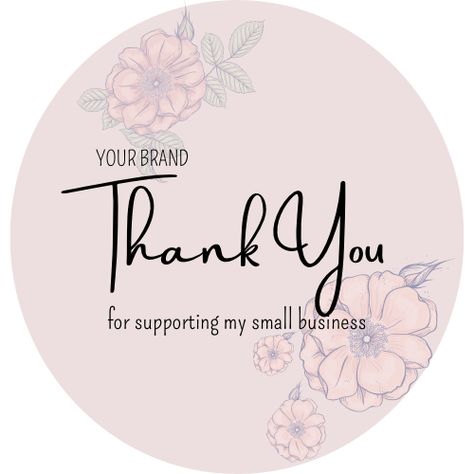 Sticker for your product packaging label Cake Business Plan, Business Thank You Notes, Small Business Items, Boutique Names, Bakery Business Cards, Small Business Instagram, Business Branding Inspiration, Diy Hair Accessories Ribbon, Small Business Quotes