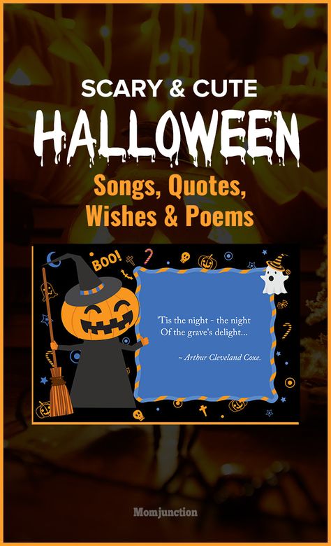 Halloween Poems For Kids, Ghost Poems, Scary Poems, Halloween Rhymes, Halloween Poems, Songs Quotes, Halloween Quotes Funny, Funny Poems, Halloween Songs