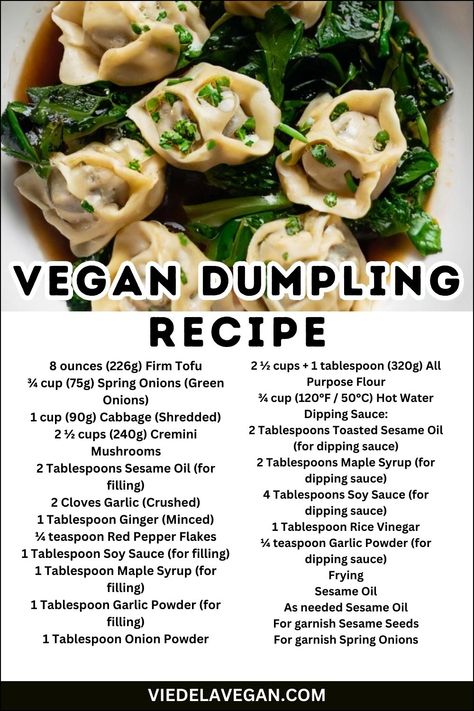 Vegan Dumpling Recipe: Irresistible Plant-Based Treats Vegan Dumplings, Vegan Snack Recipes, Homemade Dumplings, Dumpling Wrappers, Vegan Snack, Vegan Beans, Cooking Game, Dumpling Recipe, Food Heaven