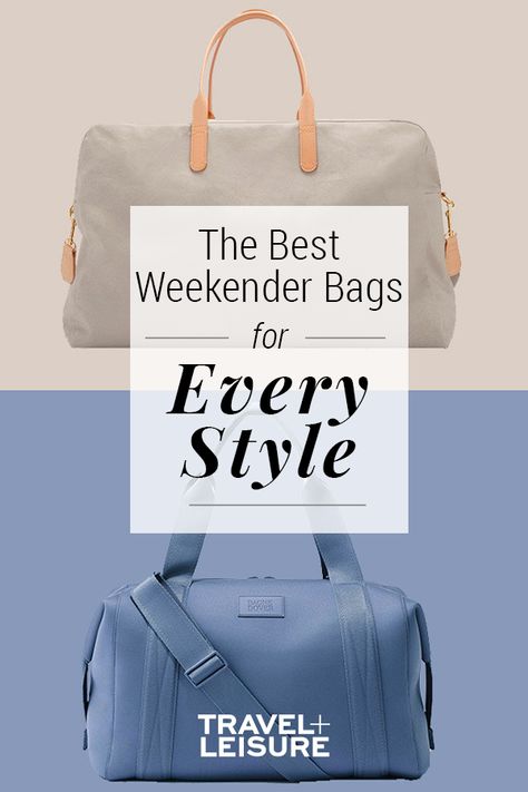 Our list of best weekender bags are here to save your weekend travel plans with options ranging in high-quality materials and styles. No need to drag along your cumbersome carry-on suitcase with you during those two blissful days off work instead grab your handy overnight bag and jump into the weekend. #weekenderbag #luggage #overnightbag #weekendgetaway #roadtrip #weekender | Travel + Leisure  - The Best Weekender Bags for Every Style Scotland Wardrobe, Travel Duffle Bag Women, Best Travel Tote, Prep For Baby, Summer Day Outfits, Flying Airplane, Weekend Duffle Bag, Types Of Handbags, Carryon Bag