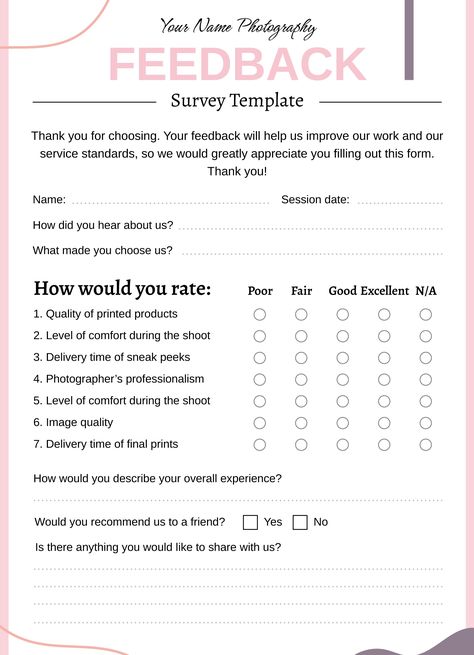 An easy-to-edit survey template for Google Docs. Survey Design, Restaurant Plan, Survey Form, Survey Template, Docs Templates, English Phonics, Lash Tech, Google Forms, Online Surveys