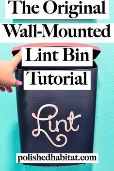 Polished Habitat, Lint Bin, Laundry Room Decor Diy, Laundry Room Layouts, Laundry Room Shelves, Laundry Closet, Laundry Room Diy, Small Laundry Rooms, Organization Decor