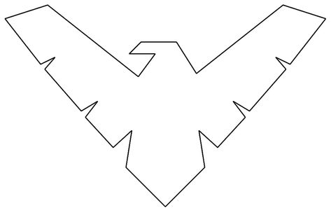 Nightwing outline. Tattoo idea. Night Wing Tattoo, Nightwing Tattoo Ideas, Nightwing Tattoo, Wing Tattoo, Pokemon Pokedex, Art Template, Batman Family, Nightwing, Minimalist Tattoo