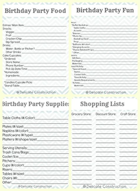 Birthday Party List, Party Planning Checklist Organizing, Birthday Party Budget, Party Planning List, Party Planning Printable, Event Planning Budget, Party Budget, Birthday Party Checklist, Event Planning Worksheet