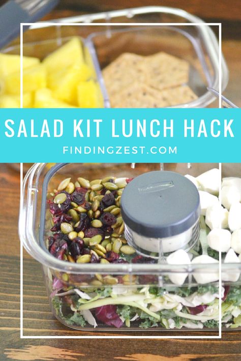 Lunch got you stumped? Try this salad kit lunch hack for a healthy and fresh lunch option on the go with Rubbermaid! #StoredBrilliantly #ad Rubbermaid Brilliance, Fresh Lunch, Salad Kit, Salad Kits, Easy Salad, Easy Salads, Lunch Ideas, Lunch Recipes, The Go