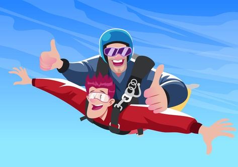 Sport Vector, Sky Diving, Hidden Pictures, Skydiving, Student Art, Diving, Art Images, Vector Art, Template Design