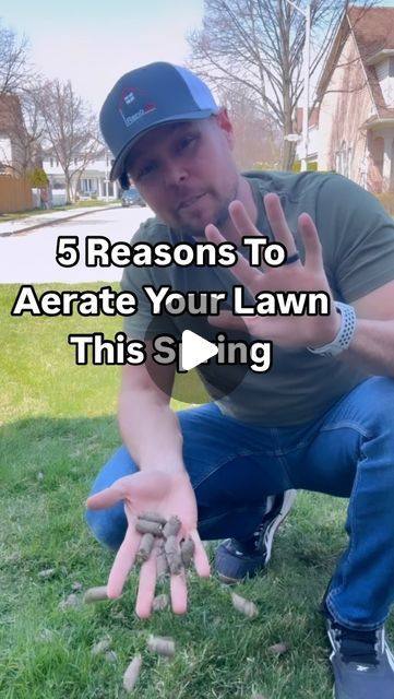 Ken Long on Instagram: "Aerate your lawn this spring for a LUSH & HEALTHY Lawn 🙌  Top 5️⃣ Reasons to Aerate your Lawn👇  • 1 - Improved water absorption. Aeration allows the water to reach the roots and not just sit on the surface.  • 2 - Enhances fertilizer uptake. Aeration ensures fertilizers reach deeper into the soil, boosting their effectiveness.  • 3 - Fights lawn diseases. Aerated lawns are healthier and more resistant to pests and diseases.  • 4 - Enhance root growth. Aeration lets roots dive deeper, making your lawn lush and strong.  • 5 - Reduce soil compaction. Aeration loosens up the soil, making it easier for roots to spread and grow.  #lawn #lawncare #diy #home #spring" Aerate Lawn, Healthy Lawn, Root Growth, Lawn Care, Lush, Lawn, Soil, Water, Instagram