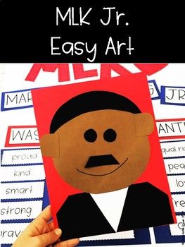 Martin Luther King Day Easy Art Craft and Anchor Chart Free Download Art History Projects For Kids, Martin Luther King Jr Crafts, Mlk Crafts, Mlk Activities, Martin Luther King Activities, Martin Luther King Jr Activities, Diversity Art, King Craft, Mlk Jr