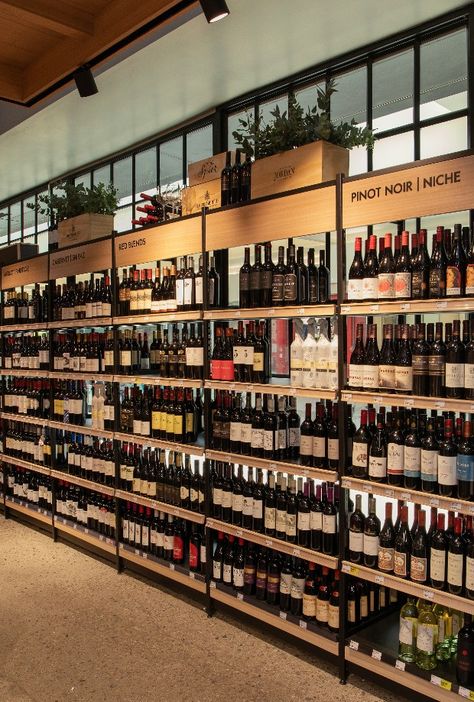 EXCLUSIVE: We share a first look of Woolworths’ new liquor store that comes with a sommelier - Food24 Alcohol Store Design, Wine Shop Interior Design Liquor Store, Wine Store Design Shop Interiors, Liquor Store Aesthetic, Liquor Shop Design, Liquor Store Ideas, Liquor Store Design Interiors, Decor Store Design, Liquor Store Design