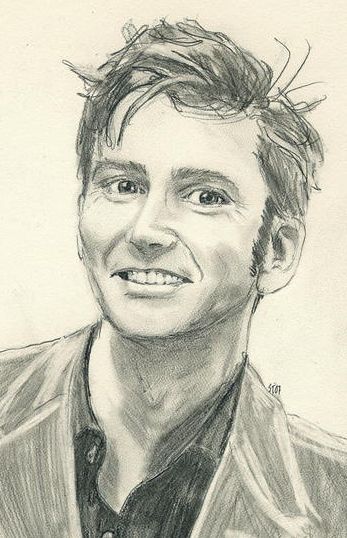 #DavidTennant. Pencil on paper. Dr Who 10, Doctor Who Drawings, Doctor Drawing, Pencil Portraits, 10th Doctor, Drawing Paper, Wibbly Wobbly Timey Wimey Stuff, Torchwood, Pencil On Paper