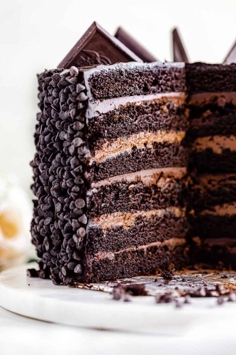 Great Wall Of China Chocolate Cake, Chocolate Layer Cake Birthday, 6 Layer Chocolate Cake, Cheesecake Factory Chocolate Tower Truffle Cake Recipe, 13 Layer Chocolate Cake, Multi Layered Cake, Multi Layer Chocolate Cake, Layered Chocolate Cake Recipe, Chocolate Cake With Pudding Filling