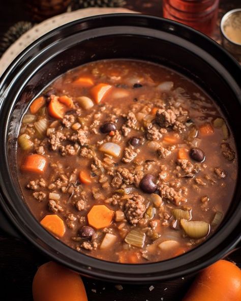 Oh my, I tried this recipe the other night and everyone couldn't stop talking about it Witches Brew Stew, Cowboy Stew, Slow Cooker Kitchen, Party Hosting, Homemade Soup Recipe, Crockpot Recipes Beef, Soup Recipes Slow Cooker, Crockpot Dishes, Crock Pot Soup