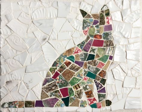 Cat Mosaic Art, Cat Mosaic, Mosaic Vases, Mosaic Art Diy, Mosaic Vase, Mosaic Animals, Mosaic Garden Art, Diy Mosaic, Mosaic Birds