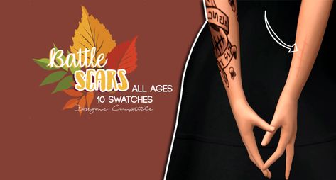 🍂 Scars for everyone!🌻 Info • Toddler to Elder • BGC • Found in Skin Details • Layerable with nearly every skin detail (unless a creator disabled layering) • 2x Lower Arm, 1x Elbow, 3x Stomach, 3x... Sims 4 Stomach Tattoo, Sims 4 Cc Scars Arm, Sims 4 Scars Cc Arms, Male Body Presets Sims 4 Cc, Leg Scars, Sims 4 Tattoos, Die Sims 4, Cc Mods, Skin Details