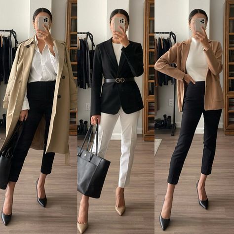 5 Black, White & Camel/Beige Workwear Outfits - LIFE WITH JAZZ Life With Jazz, How To Have Style, Professional Outfits Women, Business Outfits Women, Business Casual Outfits For Work, Stylish Work Outfits, Winter Outfits For Work, Business Outfit, Casual Work Outfits