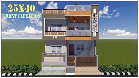 House Front Elevation, Front Elevation Design, Front Elevation Designs, Elevation Design, House Elevation, Front Elevation, House Front, 3d Design, Architecture House