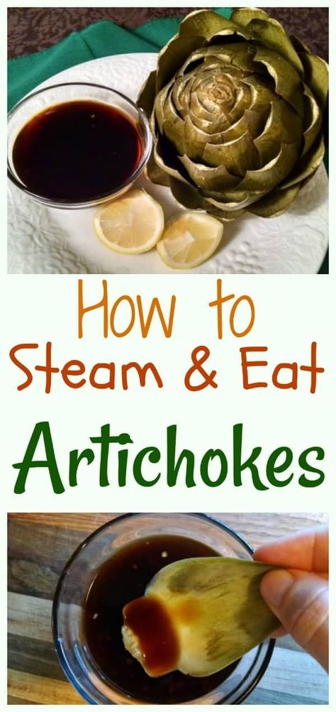 If you didn’t grow up eating artichokes, they can seem like strange and intimidating creatures. If you’ve ever wondered how to cook and eat the crazy-looking things, I've got ya' covered. This article is about steaming artichokes and even has details on how to eat them. Simple and delicious! #howtocookartichokes#steamingartichokes#eatplantbased Steamed Artichokes, Steam Artichoke, How To Cook Artichoke, Healthy Side Dish, Artichoke Recipes, Veggie Tales, Clean Cooking, Vegetable Side, Healthy Side