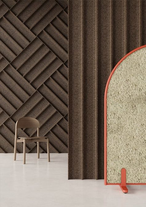 Cork tiles: create an acoustic wall with all natural, sustainable elements Cork Wall Covering, Acoustic Panels Design, Cork Ceiling, Cork Walls, Office Feature Wall, Acoustical Panels, Cork Wall Panels, Cork Wall Tiles, Wall Pop