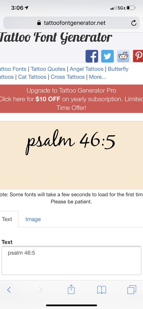 Psalm 46 5 Tattoo Fonts, Psalm 46 5 Tattoo, 5 Tattoo, Psalm 46, Angel Tattoo, Cross Tattoo, Font Generator, Tattoo Fonts, Cat Tattoo