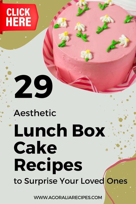 Are you familiar with Lunch box cake recipes? This cake is also known as bento cake. Lunchbox cake originated in Japan when people would take cooked dry rice to work. Because of this, 16th-century wooden lunch boxes were made. At this point, Korean lunchbox cake became popular in South Korea and was known as cake on the go. Here is a compilation of 29 amazing tutorials with various lunchbox cake recipes. 29 Aesthetic, Korean Lunch Box, Lunch Box Cake, Lunchbox Cake, Aesthetic Lunch, Loaf Pan Cake, Box Cake Recipes, Dry Rice, Bento Cake