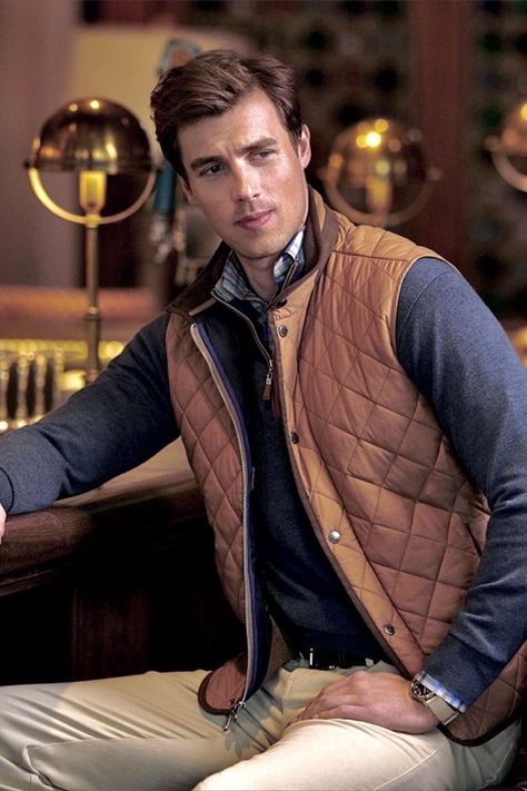 Brown Vest Outfit Men, Men’s Thanksgiving Outfits, Men’s Vest Outfit, Mens Vest Outfits, Mens Old Money, Men Vest Outfits, Vest Outfits Men, Boyfriend Outfit, Preppy Mens Fashion