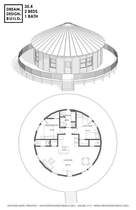 Round Apartment Plan, Circular House Plans, Wooden Yurts, Small Barndominium Floor Plans, Yurt Design, Yurt Ideas, Alternative House, Earth Building, House Plans Modern