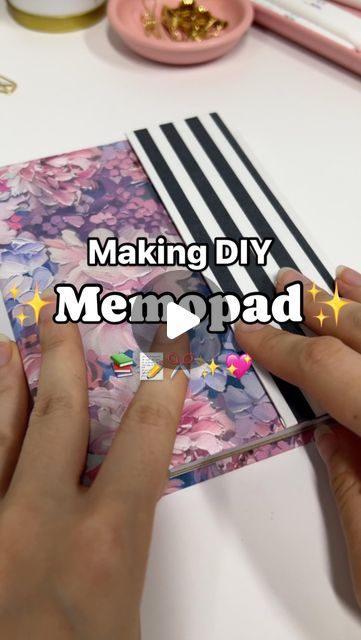 Planify Pro - Planner Design Program on Instagram: "DIY Memo Pad with Magnetic Closure 🥰🧲💕What should I do for the next DIY 💕 Let me know what you would like to see 🙈✨" Diy Memo Pad, Cute Memo Pad, Memo Pad Design, Memo Pads, Please Please Please, Instagram Diy, Pad Design, June 16, Planner Design