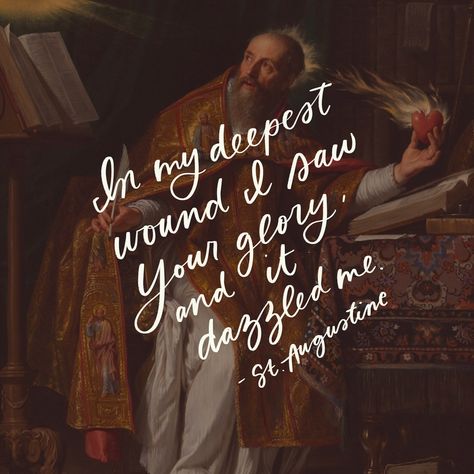 St. Augustine is one of our favorite saints in the Catholic Printable Club household. We HAD to share our favorite St. Augustine quotes- and yes, we know it’s a lot… but they’re so great. We have to know, which quote is your favorite? #saintquotes #staugustine #catholiccreative #catholicletteringartist St Agatha Quotes, St Catherine Siena Quotes, St Quotes, Vanity Quotes, Augustine Quotes, St Augustine Quotes, Christian Love Quotes, Chapel Veil Catholic, Famous Saints