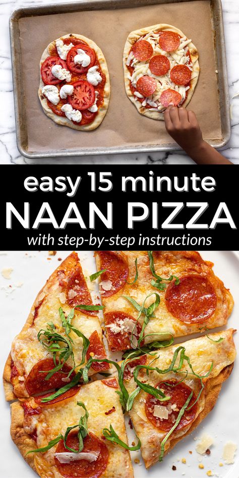 Pizza Panini, Easy Naan, Bbq Chicken Flatbread, Naan Bread Pizza, Naan Pizza Recipes, Crispy Pizza Crust, Chicken Pizza Recipes, Crispy Pizza, Beer Cheese Soups