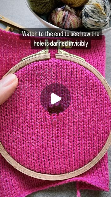 Marlen Meiners | Mender | To mend holes in knitwear invisibly you usually need two techniques: ladder darning and duplicate stitch. 
I will show you all the little... | Instagram Darning Knitwear, Mend Holes, Duplicate Stitch, Bio Happy, I Will Show You, Dates, Knitwear, Instagram