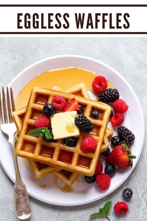 Waffle Recipe Without Eggs, Eggless Waffle Recipe, Egg Waffle Recipe, Easy Waffle Recipe, Egg Waffle, Chocolate Cake Recipe Moist, Waffles Easy, Fluffy Waffles, Crispy Waffle