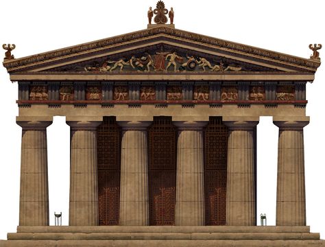 ArtStation - Temple of Aphaia, Juan de Lara Temple Of Aphaia, Greek Drawing, Interior Design History, Architectural Orders, Greek Architecture, Hellenistic Period, Greek Temple, Ancient Greek Art, Ancient Greek Architecture