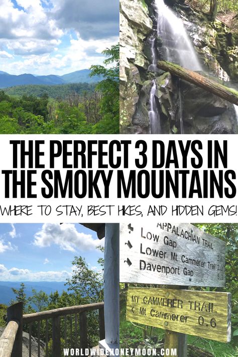 3 day Smoky Mountain itinerary | Great Smoky Mountains Tennessee | Great Smoky Mountains Vacation | Great Smoky Mountains Hiking | Great Smoky Mountains Tennessee Things to do | 3 Days in the Smoky Mountains | Gatlinburg Tennessee Things to do | Gatlinburg Tennessee Cabins | Pigeon Forge Tennessee Things to do in | Tennessee Guide | Great Smoky Mountains National Park Hiking #tn #tennessee #smokymountains #greatsmokymountainsnationalpark #gatlinburg #pigeonforge Tennessee Family Vacation, Gatlinburg Tennessee Vacation, Smokey Mountains National Park, Tennessee Road Trip, Tennessee Cabins, Smokey Mountains Vacation, Mountains Tennessee, Smoky Mountains Tennessee, Mountains Vacation