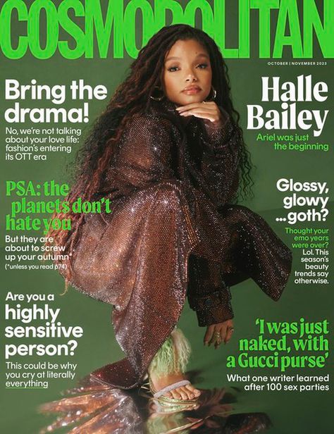 Cosmopolitan U.K. October/November 2023 Cover Free Local Dating, Cosmopolitan Magazine, Halle Bailey, Passion For Life, Magazine Subscription, Tv Entertainment, High Fashion Street Style, Beauty Gift, Beauty Trends