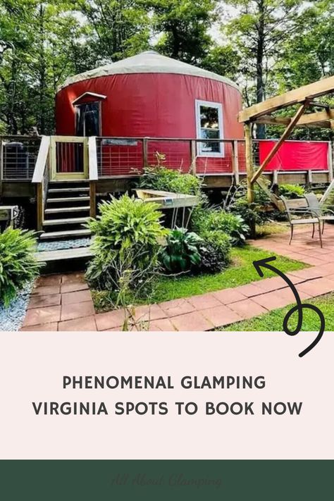 (UPDATED) Glamping Virginia is popular that we decided to put together a list of some of our favorite Glamping in Virginia Spots You Must Visit. Camping Virginia, Glamping In Georgia, Camping In West Virginia, Glamping In Texas, Prospector Tent Glamping, Lakeside Cabin, Hobbit House, Luxury Camping, Blue Ridge Parkway