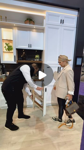 Piper Phillips Stromatt on Instagram: "A built in step ladder?? Calling all the fun-sized people like me 🙌🏽

#interiordesign #chattanoogainteriordesign #kitchenupgrade" Built In Ladder Kitchen, Kitchen Cabinet Built In Step Stool, Built In Kitchen Step Stool, Built In Step Stool Kitchen, Hidden Step Stool Kitchen, Cabinet Step Stool, Step Ladder Ideas, Cabinet Ladder, Kitchen Steps