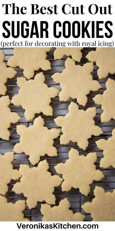 Cut Out Sugar Cookies Recipe, Cutout Cookie, Cut Out Sugar Cookies, Christmas Sugar Cookie Recipe, Cut Out Sugar, Cut Out Cookie Recipe, Christmas Cutouts, Best Sugar Cookies, Cutout Sugar Cookies