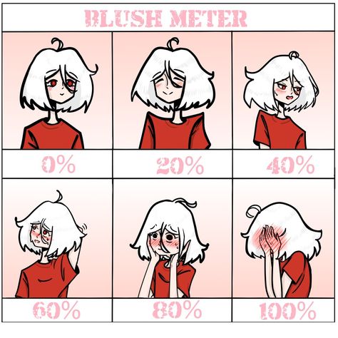 Blush meter Try To Make Me Blush Anime, Make Me Blush Challenge Drawing, Make Me Blush Chart, Make Me Blush Challenge, Blush Meter Drawing, Blush Meter Meme, Blush Meter, Blushing Anime, Blurry Lights