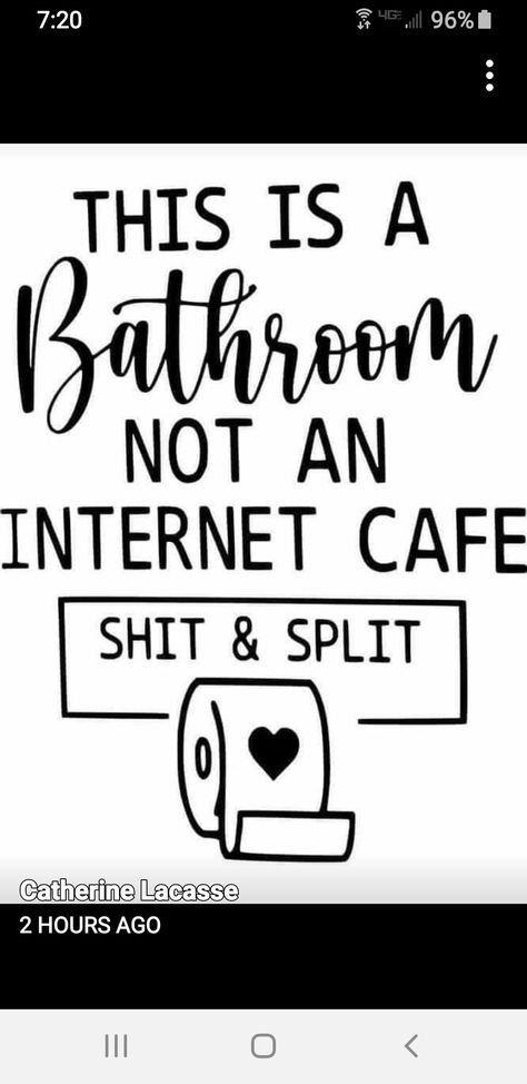 Idee Cricut, Projets Cricut, Cricut Projects Beginner, Cricut Craft Room, Diy Cricut, Bathroom Humor, Bathroom Signs, Cricut Projects Vinyl, Sarcastic Quotes