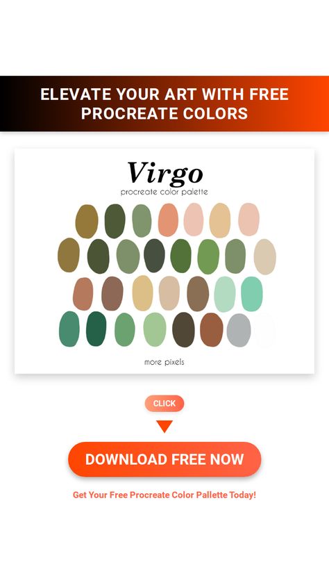 Virgo Procreate palette: 30 hex codes for earthy tones. Perfect for autumnal designs! Free Procreate Color Palettes, Procreate Downloads, Procreate Color Palettes, Procreate Palette, Procreate Color Palette, Virgo Season, Free Procreate, Hex Codes, Free Art