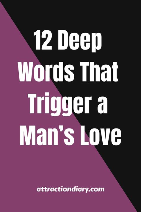 In this article we’ve put together 15 words that trigger a man’s love. These words taps into his emotions and make him love you more. Definition Of A Man, Poems For Your Boyfriend, Partner Questions, Chance Quotes, Words To Describe Yourself, Grandma Quotes, Words Are Powerful, I Respect You, How To Express Feelings