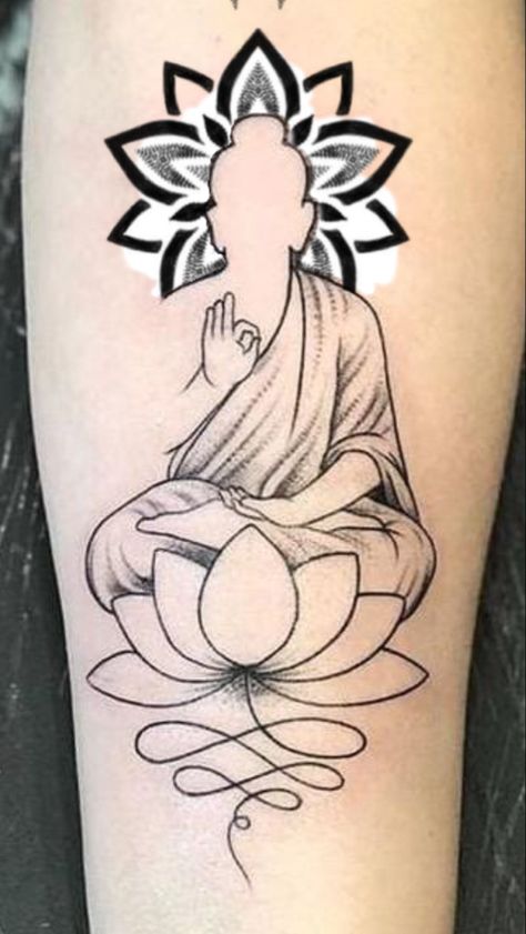 Buddhism Tattoo, Full Neck Tattoos, Ink Tattoo Design, Red Tattoo Ideas, Red Ink Tattoo, Buddha Tattoo Design, Animal Tattoo Ideas, Buddha Tattoos, Red Tattoo