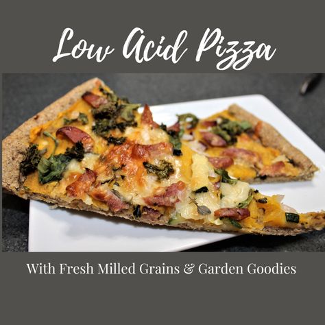 The garden gives me so much inspiration for new recipes! The possibilities are endless, but a low acid pizza is on the top of my list today. Most of us enjoy Gerd Diet Recipes, Gerd Diet, Low Acid Recipes, Chicken Apple Sausage, Apple Sausage, Fresh Oregano, Summer Vegetable, Good Pizza, Recipe Images