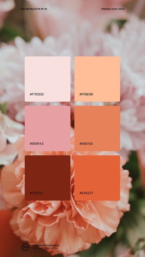 2024 Color Trends, Palettes Color, 2024 Color, Peach Fuzz, Fashion Trend, Color Trends, Color Palette, Pink, Color