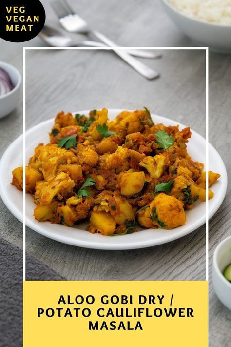 Aloo Chaat Recipe, Cauliflower Masala, Cauliflower Fry, Gobhi Recipe, Aloo Gobi Recipe, Gobi Masala, Potato Cauliflower Curry, Gobi Recipe, Gobi Recipes