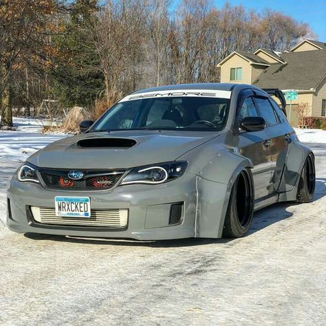 #Widebody #Subaru #hatchback Subaru Impreza Hatch, Widebody Cars, Subaru Hatchback, Slammed Cars, Hatchbacks, New Sports Cars, Best Jdm Cars, Subaru Cars, Mustang Cars