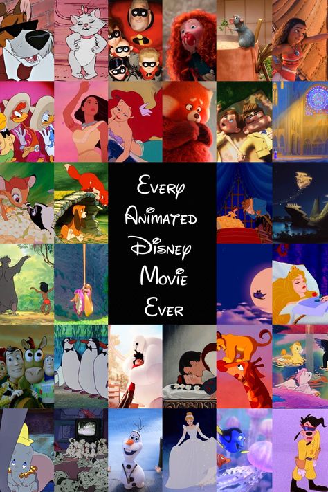 List Of Disney Movies, Picture Animation, Disney Bucket List, Walt Disney Cartoons, Disney Movies List, Princess Images, Disney College, Disney College Program, Oliver And Company