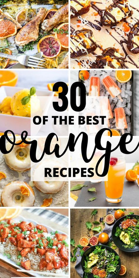 30 of the Best Orange Recipes Lamb Tacos Recipes, Lamb Taco, Orange Ideas, Orange Recipe, Recipe List, Recipes Breakfast, Orange Recipes, Recipes To Make, Sheet Pan Recipes